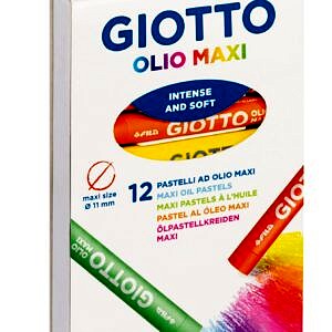 12 Maxi pastel huile diam 11 mm giotto