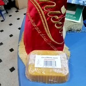 Cire d'abeilles Jaune en plaque 250gr