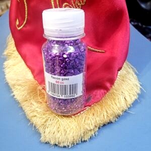 gzez métallique décoration résine violet 60cc