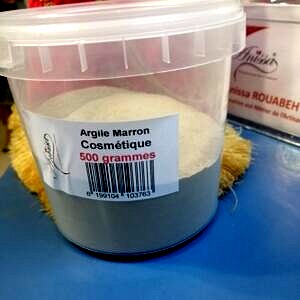 Argile Marron pour cosmétique 500 gr