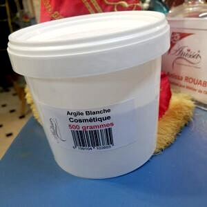 Argile Blanche pour cosmétique 500 gr
