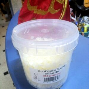 Cire d'Abeille blanche en pastille 250 gr