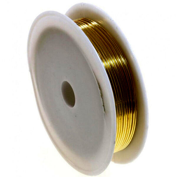 Bobine Fil Plaqué dorée 1 mm