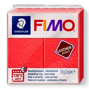 PATE POLYMERE FIMO EFFECT CUIR PASTEQUE 57 gr REF 8010-249