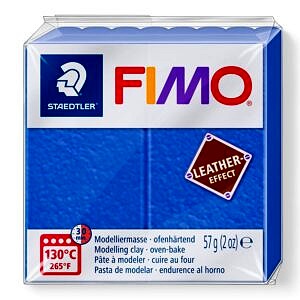 PATE POLYMERE FIMO EFFECT CUIR INDIGO 57 gr REF 8010-309