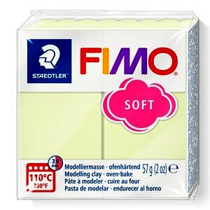 PATE POLYMERE FIMO SOFT PASTEL VANILLE 57 gr REF 8020-105