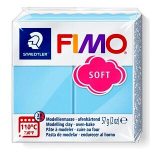 PATE POLYMERE FIMO SOFT PASTEL AQUA 57 gr REF 8020-305