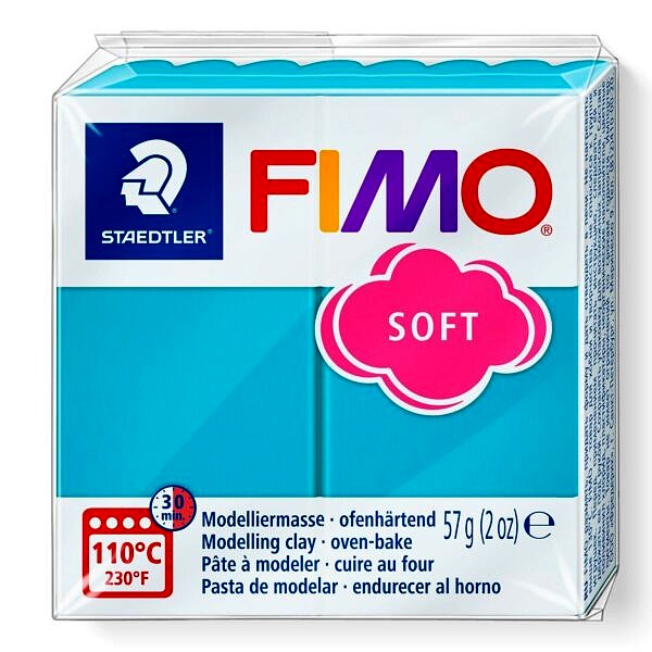 PATE POLYMERE FIMO SOFT MENTHE 57 gr REF 8020-39