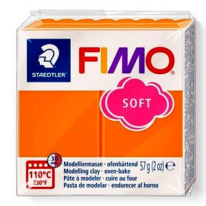PATE POLYMERE FIMO SOFT MANDARINE 57 gr REF 8020-42