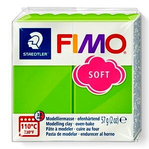 PATE POLYMERE FIMO SOFT VERT POMME 57 gr REF 8020-50