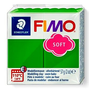 PATE POLYMERE FIMO SOFT VERT TROPICAL 57 gr REF 8020-53