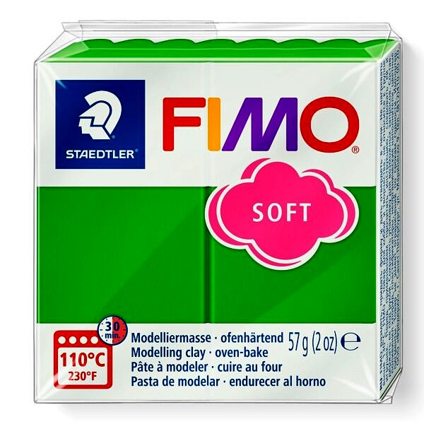 PATE POLYMERE FIMO SOFT VERT TROPICAL 57 gr REF 8020-53