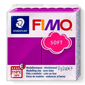 PATE POLYMERE FIMO SOFT POURPRE 57 gr REF 8020-61