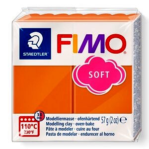 PATE POLYMERE FIMO SOFT COGNAC 57 gr REF 8020-76