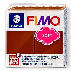 PATE POLYMERE FIMO SOFT CARAMEL 57 gr REF 8020-7