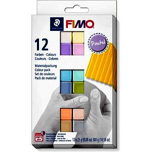 Paquet Pâte Fimo Soft Pastel - 12 x 25 g