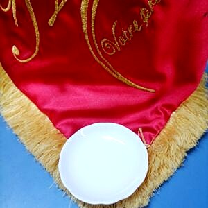 Assiette en Céramique blanc rond 6cm