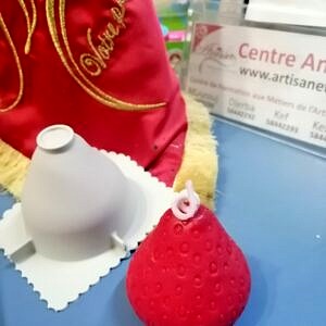 Moule silicone fraise diamètre 60, h60mm