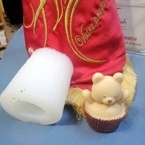 Moule silicone oursons panier 68 x 47 mm