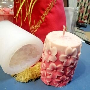 Moule silicone tour mini Rose 89 x 50mm