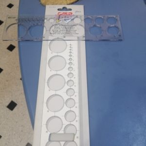 trace cercle pour papier enroulée